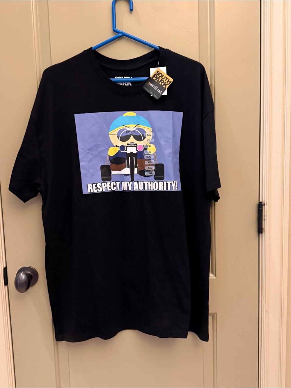 South Park Black Graphic Tee - Respect My Authority!